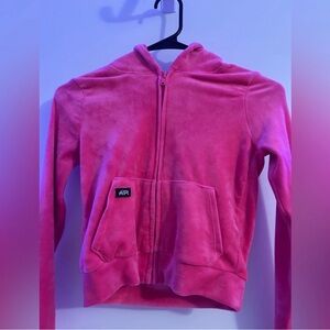 Tiger Friday Hot Pink Hoodie with Front Pocket size CXL